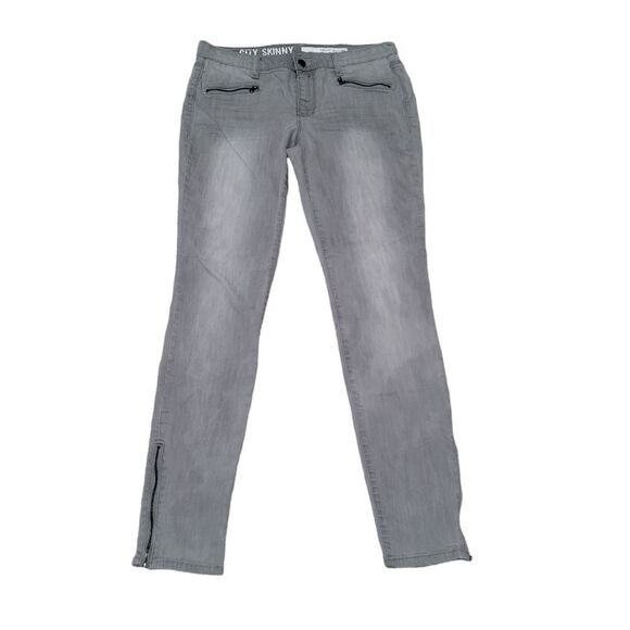 DKNY Jeans Light-gray with Zipper Details 6 - Picture 1 of 5